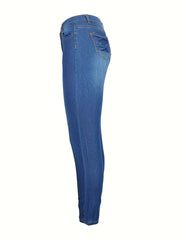Women's Plus Button Fly Skinny Jeans