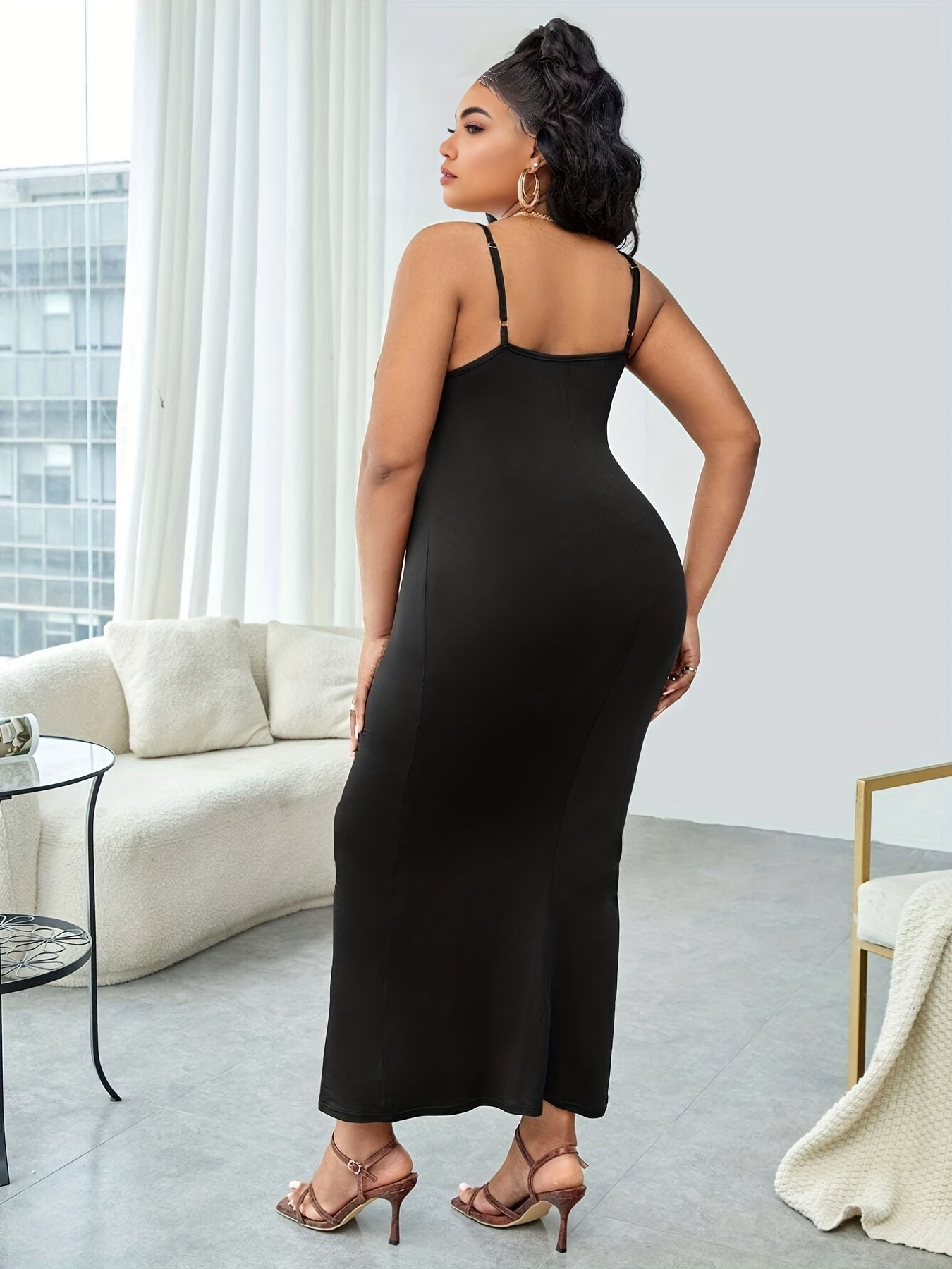 Sexy Bodycon Maxi Midi Cami Dress