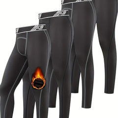 Boy's 4PCS Compression Pants Long Sports Activewear Gym Fitness Leggings