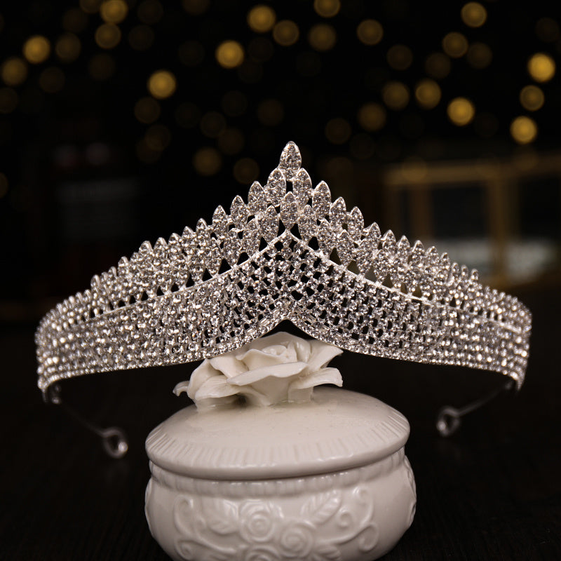 Vintage Rhinestone Princess Tiara Crown Headband Wedding Party