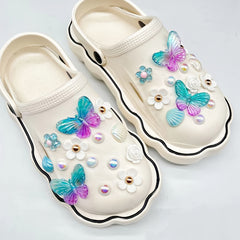 28pcs Colorful Butterfly Set for Clog Sandals DIY Accessories