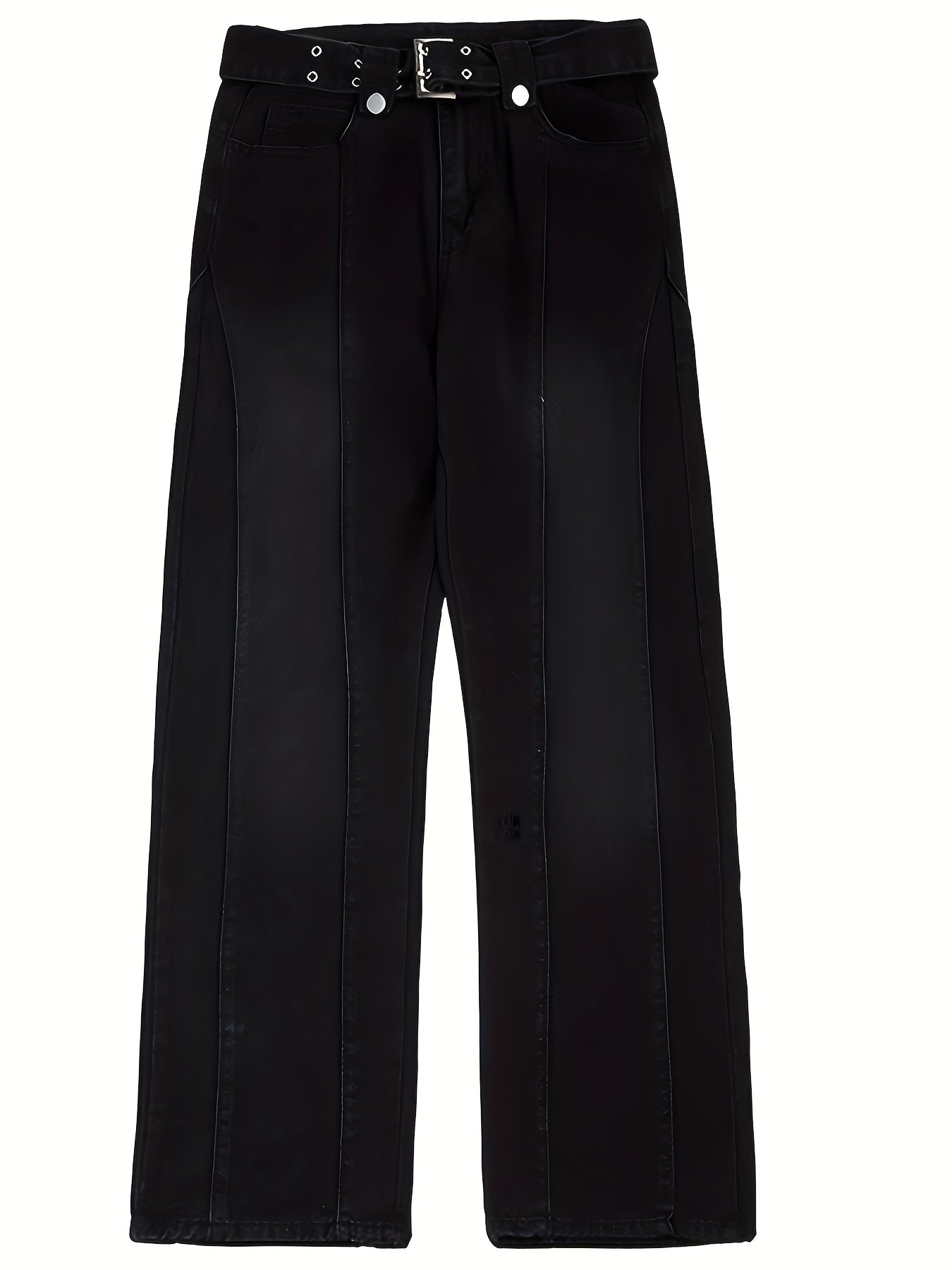 Loose Fit Wide Leg Jeans Mens Street Style Denim Pants