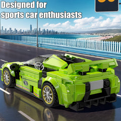 323pcs Racing Assembly Model Building Toy with Dustproof Display Box