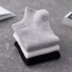 5 Pairs Low Cut Ankle Solid Socks Women's Stockings