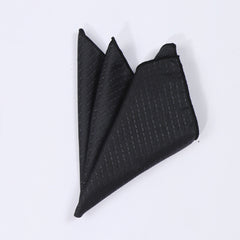 Casual Solid Tie Pocket Square Set