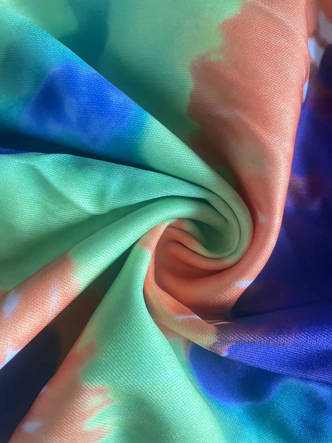 Lip Print T-shirt & Short Pants Set Women's Casual Stretch 2 Pcs Set