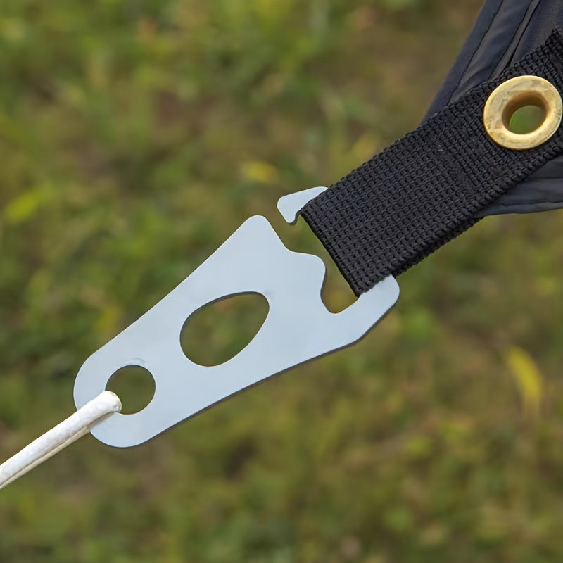 2pcs 304 Stainless Steel Canopy Fixed Adjustment Buckle for Tent Trekking Pole