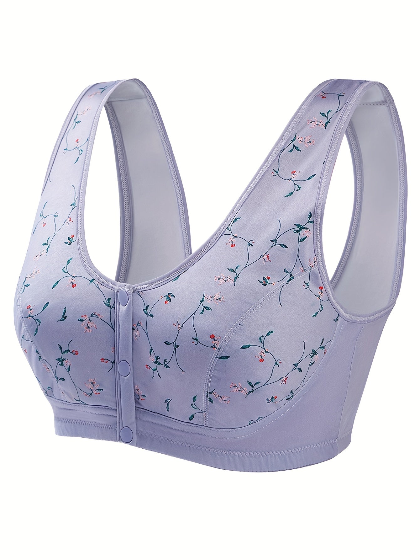 Floral Print Seamless Comfort Bralette