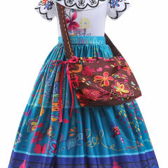 Princess Skirt Cosplay Dress Set with Bag