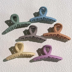 6pcs Frosted Hair Claw Non-slip Shark Claw Hair Accessories For Women