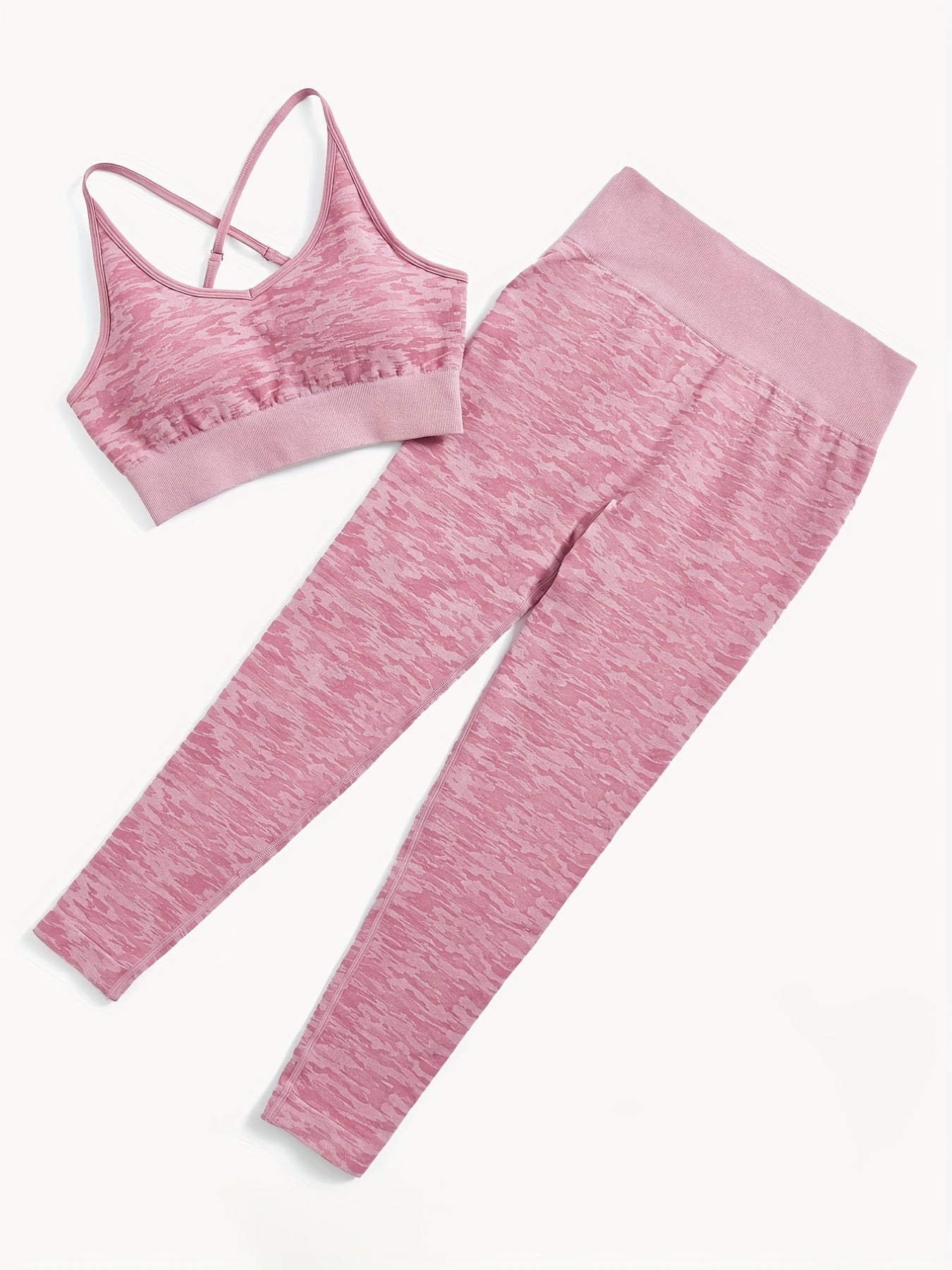 Seamless Yoga Set Crop Top & Running Pant Women's Activewear