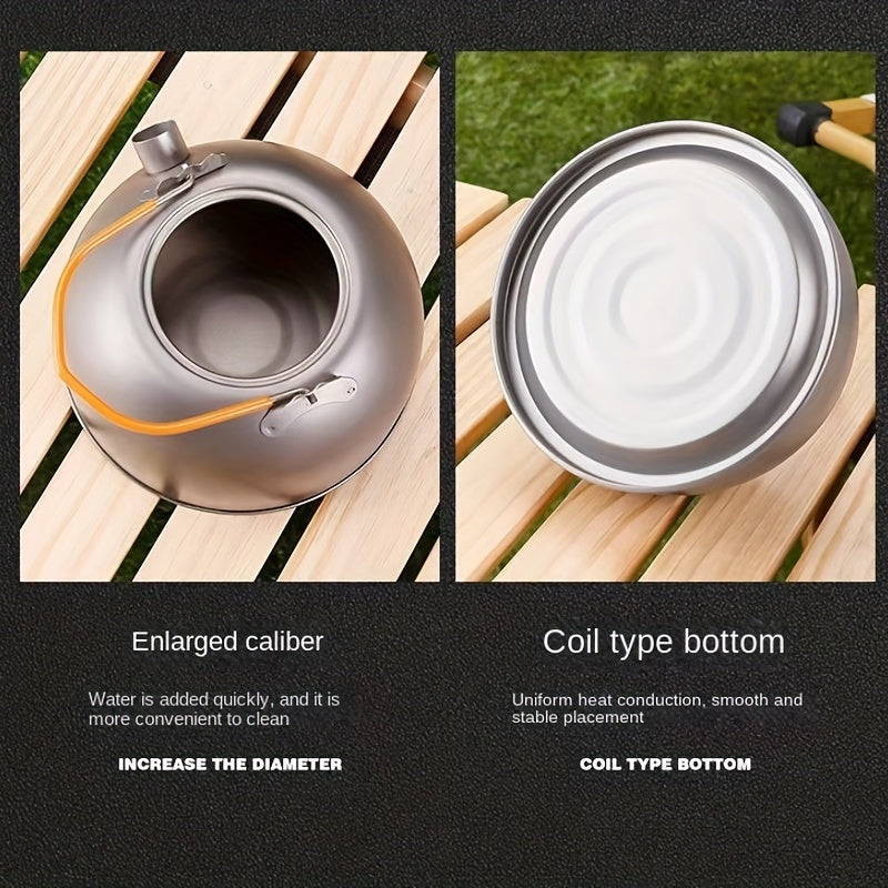 Portable Pure Titanium Boiling Kettle Lightweight Teapot