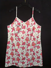 Mushroom & Star Print V Neck Cami Nightdress