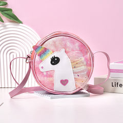 Kids' Unicorn Sequin Messenger Bag PU Waterproof Lightweight Crossbody
