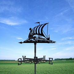 Roof Animal Sailboat Weathervane Metal Wind Vane Indicator
