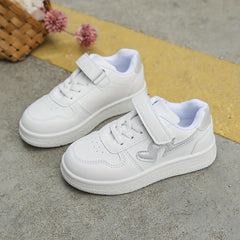 Girl's Solid Skate Shoes Non Slip Sneakers For Kids