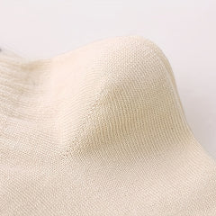 10 Pairs Letter Print Ribbed Socks, Comfy & Breathable Mid Tube Stockings
