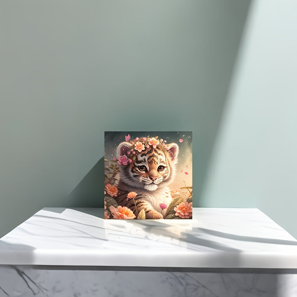 Flower Lion DIY 5D Diamond Painting Set
