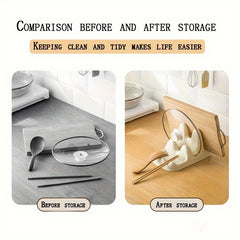 Countertop Storage Rack Pot Cover Placement Device Drain Rack