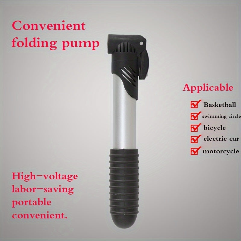Mini High Pressure Inflator for Ball Sports and Bicycle
