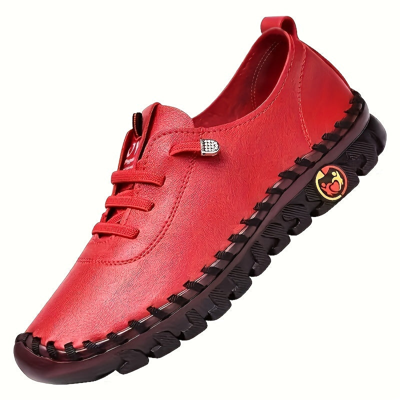 Women's Lace Up Comfort Walking Shoes Non slip Casual Suede Shoes