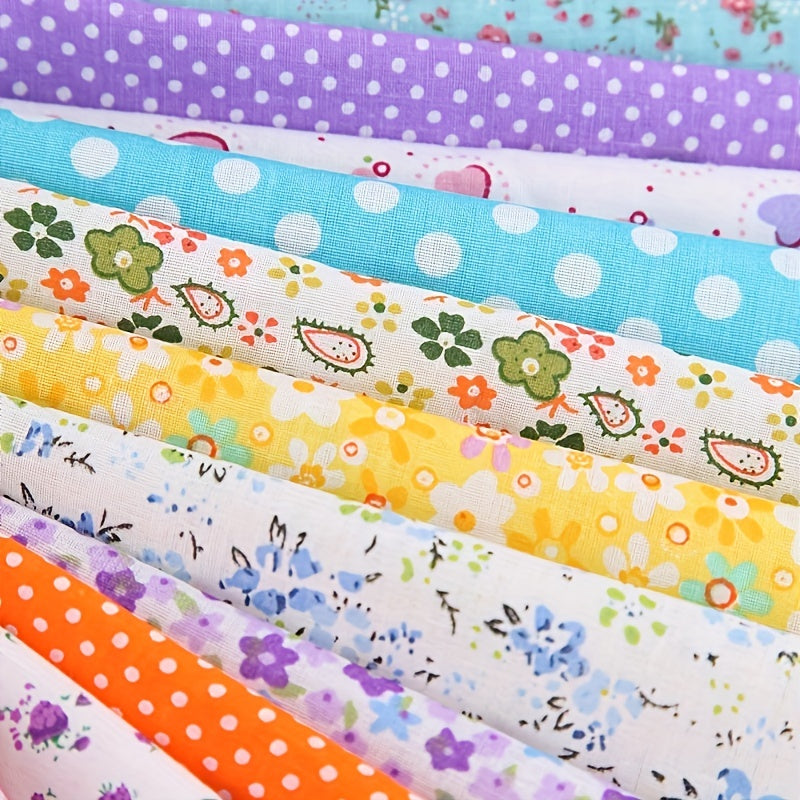 60/100pcs 9x9 Cotton Cloth Set DIY Floral Doll Patchwork Handcraft
