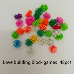 Colorful Gear Shaped Building Blocks Toy Set Ages 3 Creative Play & Home Fun