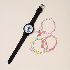 Kids Cartoon Dinosaur Silicone Watch Set