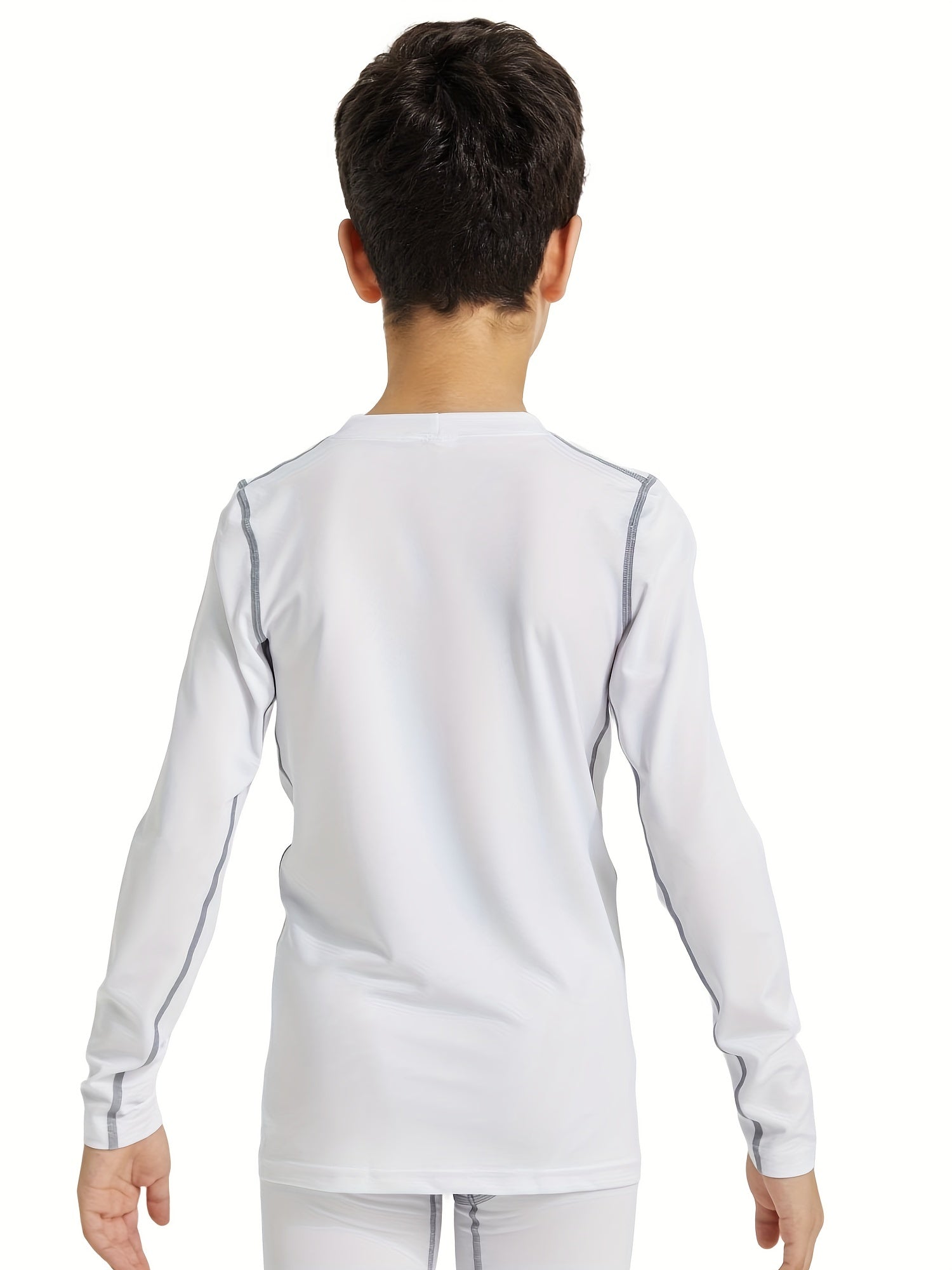 Boy's Sports Long Sleeve Top Quick Drying Active Bottoming Shirt