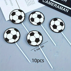 15pcs Soccer Cake Topper Football Player Cake Decorations
