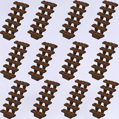 12pcs Staircase & Christmas Scene Building Blocks DIY Kit Mixed Colors