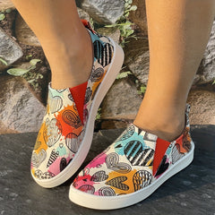 Women's Slip On Love Skate Shoes Lightweight Walking Shoes