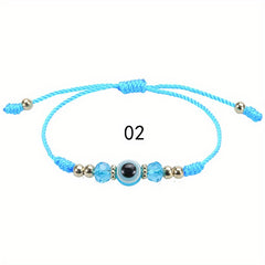 Multicolor Evil Eye Bracelet for Protection and Good Luck