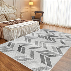 Geometric Pattern Carpet Anti Slip Machine Washable Large Living Carpet