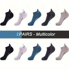 Men's Breathable Cotton Ankle Socks for Sports and Casual Wear