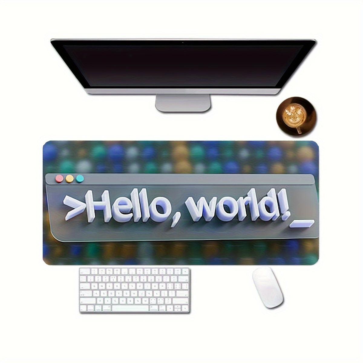 Letter Tag Pattern Mouse Pad Desktop Accessories