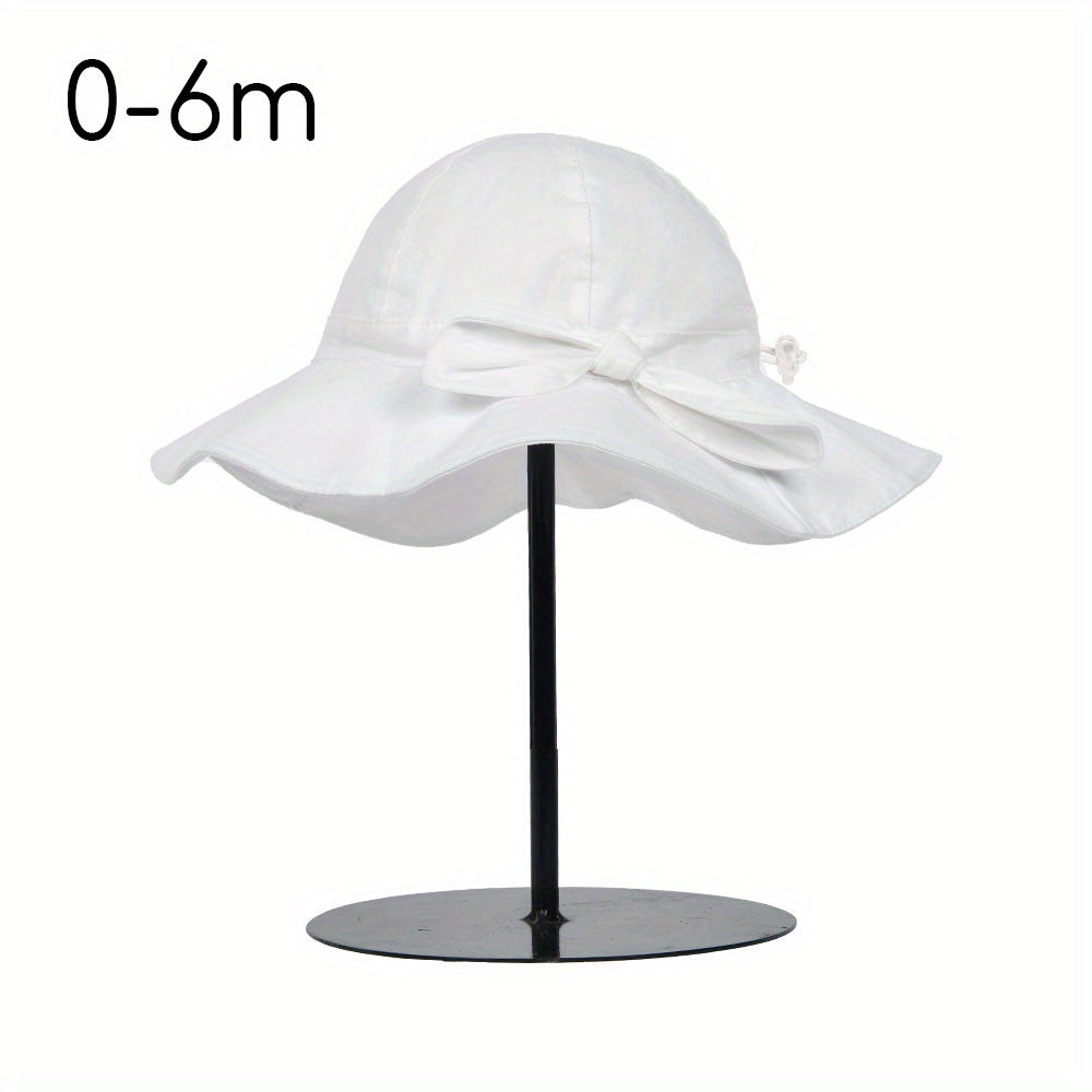 UPF 50 Baby Girl Sun Hat Adjustable Beach Hat