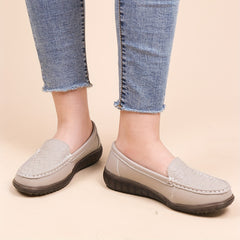 Women's Comfy Flat Loafers Solid Soft Sole Slip On Shoes Versatile