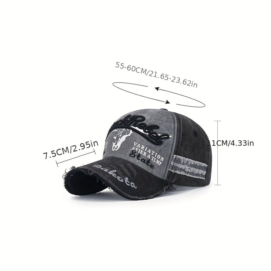 Men's Retro Embroidered Baseball Cap