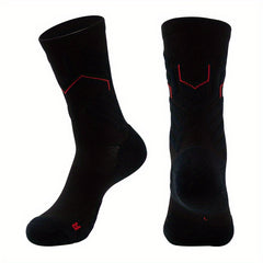 2pairs Basketball Socks Towel Bottom Compression Athletic Socks