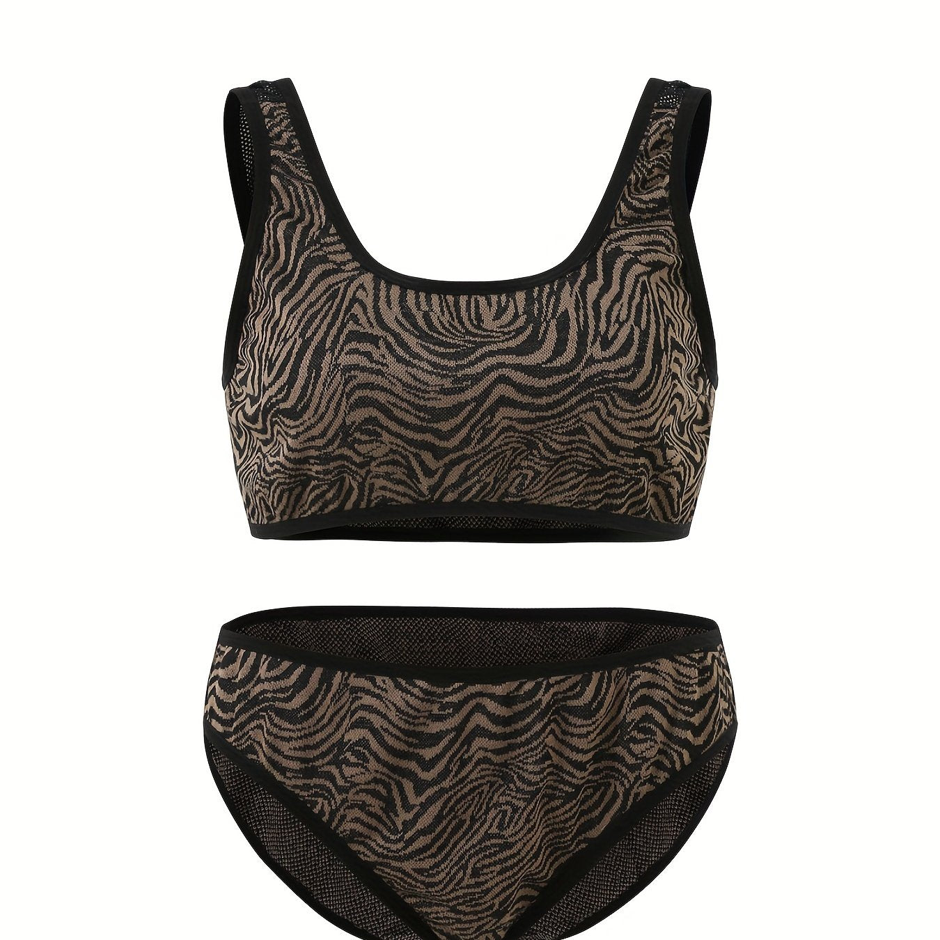 Seamless Bra & Panties Set Women's Plus Stretch Casual