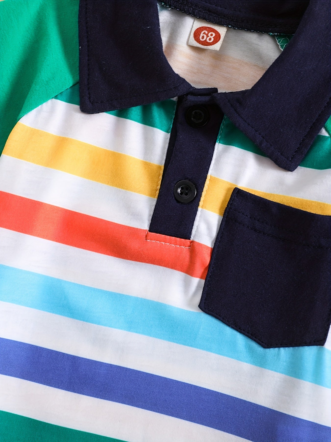 Baby Boys Striped Polo Shirt for Summer