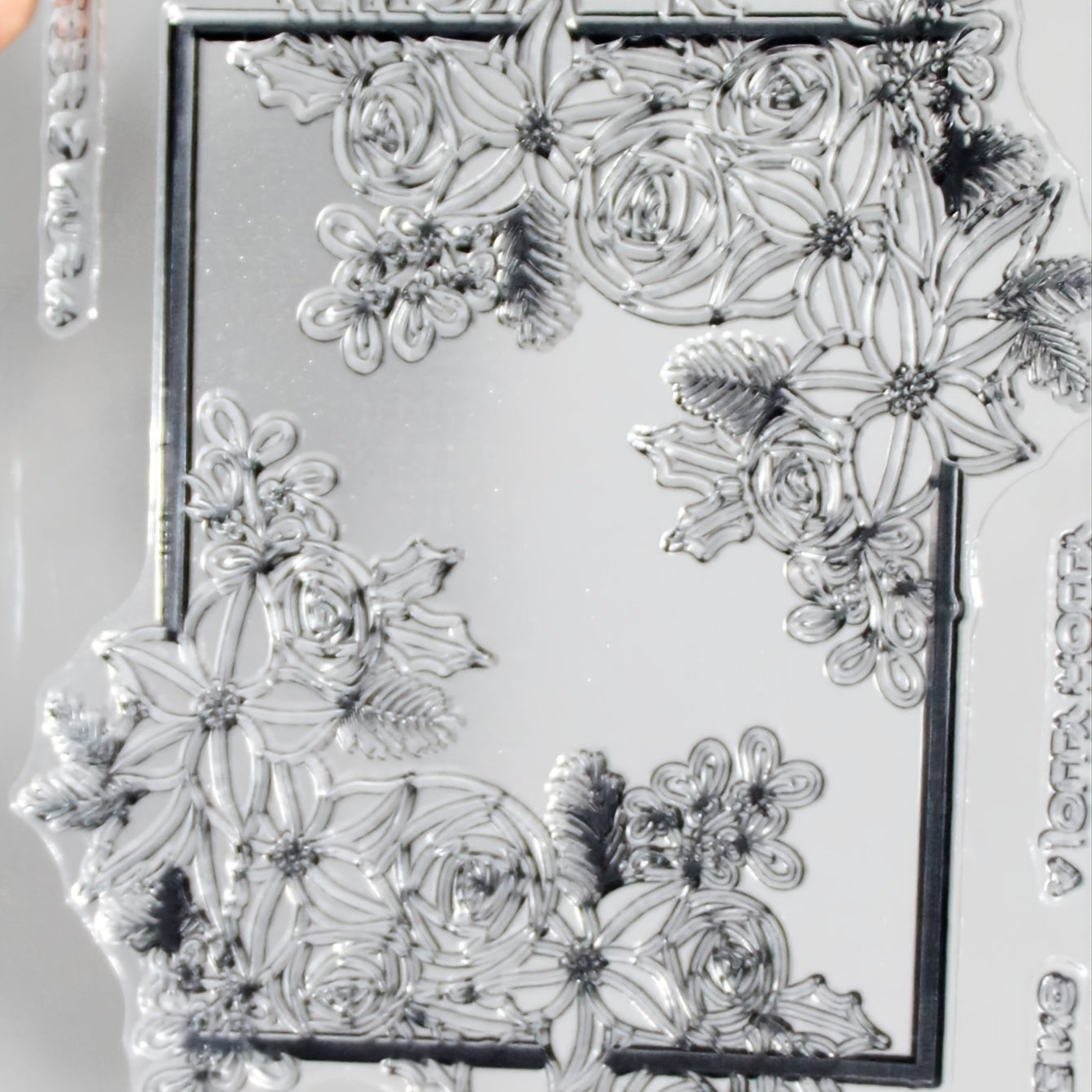 Flower Silicone Stamp For Card Making DIY Gift