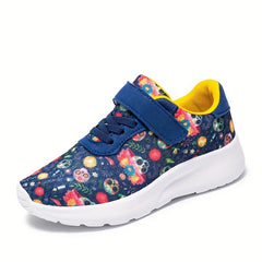 Halloween Cartoon Pattern Low Top Sneakers for Boys