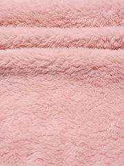 Solid Fleece Lined Warm Fluffy Home Wear Pants