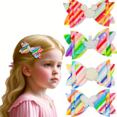 Girls Sequin Bow Hair Clip Hair Accessories