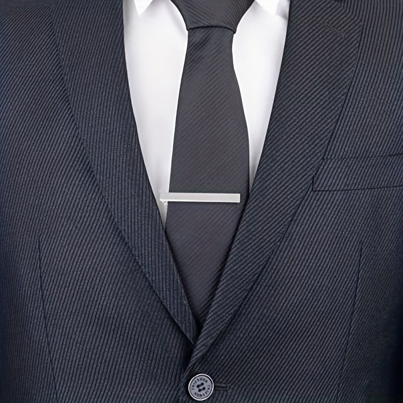 1pc Tie Clip Silver Golden Men's Accessories Tie Clip