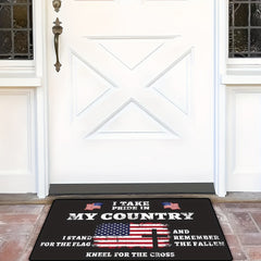 American Flag Print Doormat Indoor & Outdoor Foyer Rug Home Decor