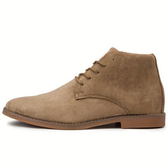 Men's Pointed Toe Lace Up Boots Smart Casual Shoes