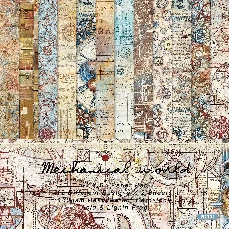 Magical World Theme Paper for DIY Scrapbook 6 Inch Single Sided